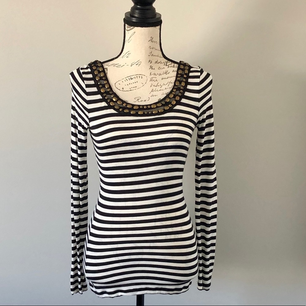 NWOT Jessica Simpson Long Sleeve Embellished Top